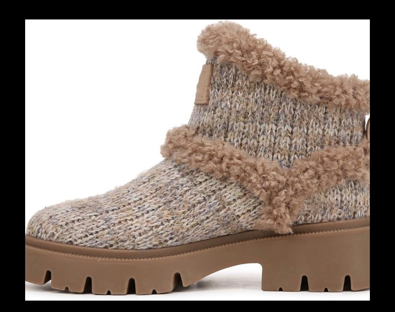 Circus by Sam Edelman Cozy Knit Ankle Boots w/ Faux Fur Trim – NWOT