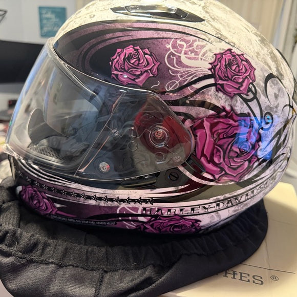 Harley-Davidson Black and Silver Helmet