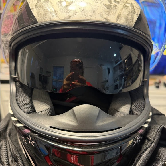 Harley-Davidson Black and Silver Helmet