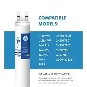 4U Pure Refrigerator Water Filter Set